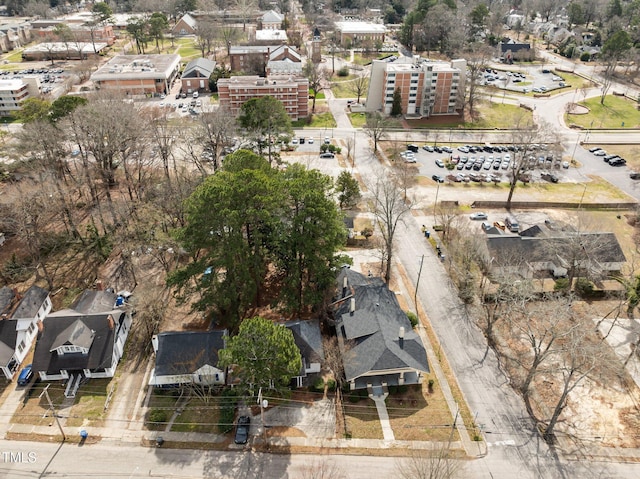 drone / aerial view with a residential view