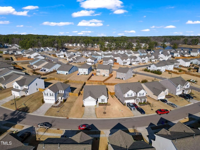 drone / aerial view with a residential view