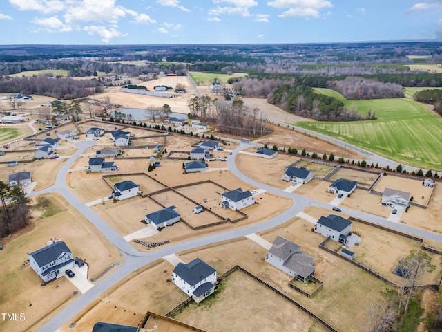 birds eye view of property