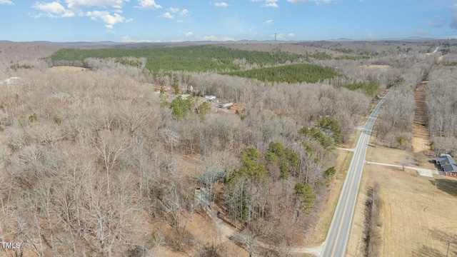 aerial view featuring a rural view