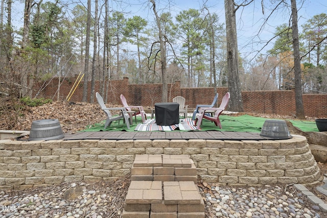 104 Sierra Dr, Chapel Hill, NC 27514 - view of patio featuring fence