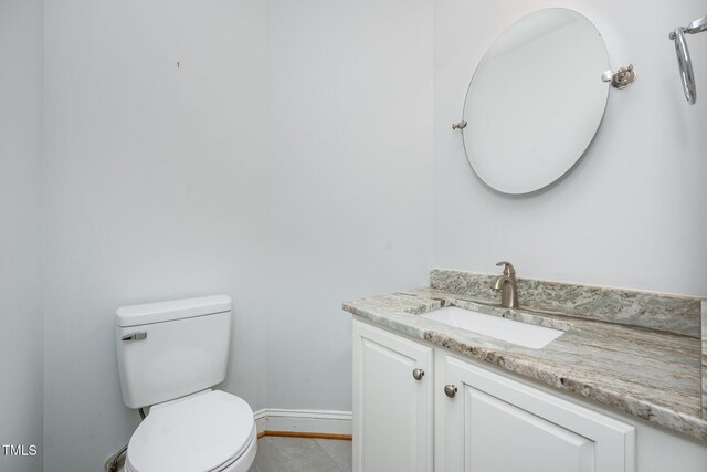 155 Georgetown Woods Dr, Youngsville, NC 27596 - half bathroom featuring vanity and toilet