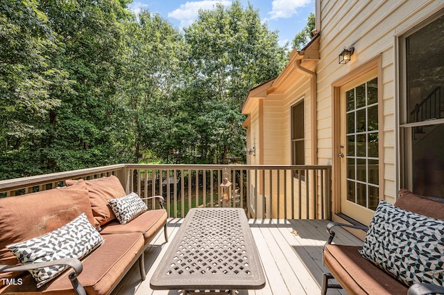 155 Georgetown Woods Dr, Youngsville, NC 27596 - view of wooden terrace