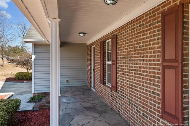 view of patio / terrace featuring covered porch