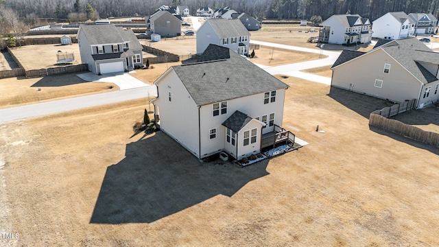 drone / aerial view featuring a residential view