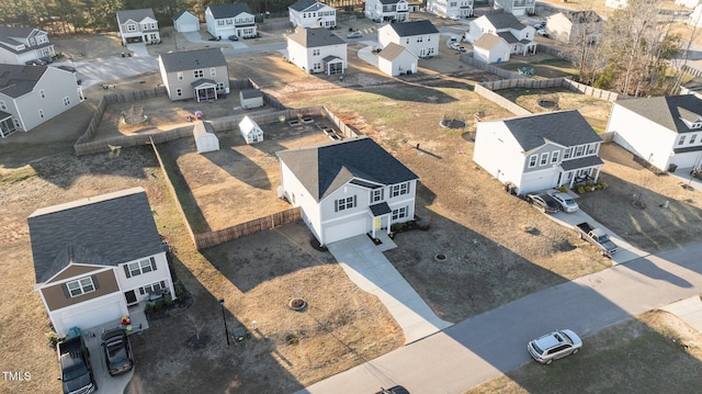 aerial view featuring a residential view