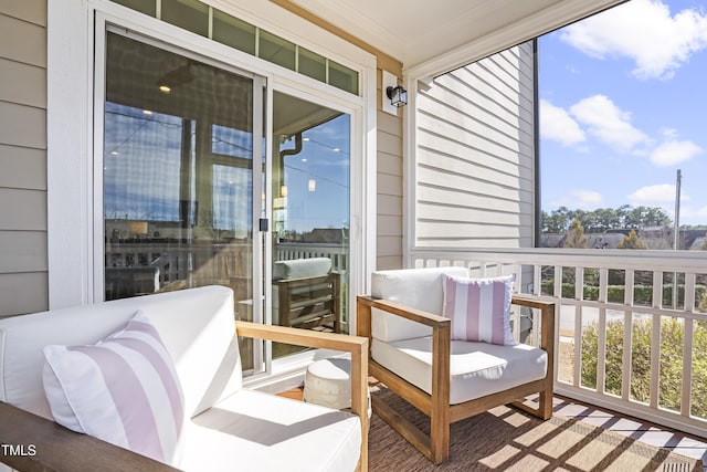 balcony with a sunroom