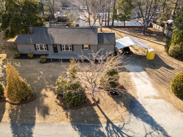 birds eye view of property