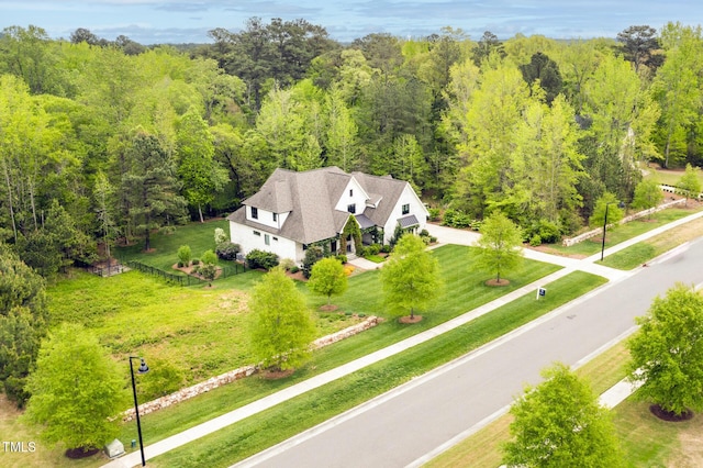 5040 Shakori Trl, Chapel Hill, NC 27707 - birds eye view of property with a view of trees
