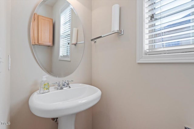 bathroom with a sink