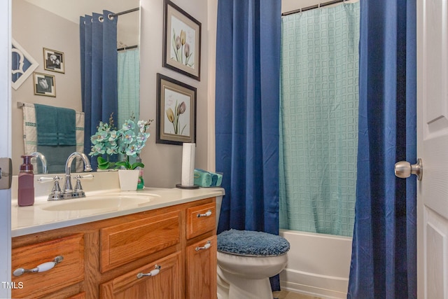 11843 Canemount St, Raleigh, NC 27614 - full bathroom with shower / bath combo with shower curtain, vanity, and toilet