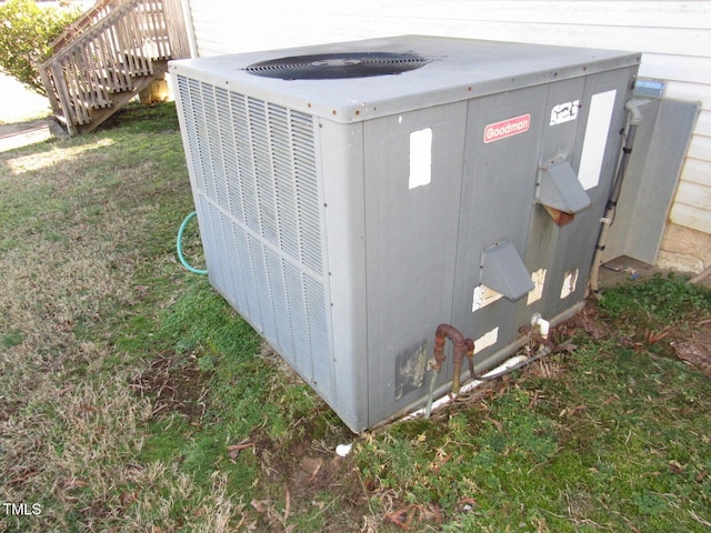 exterior details with central AC unit