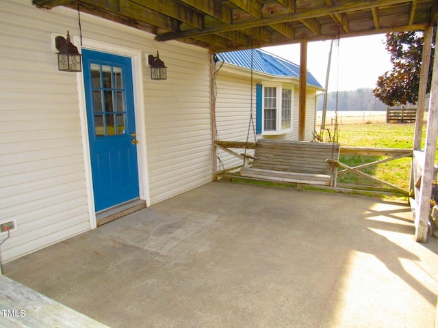 exterior space featuring covered porch