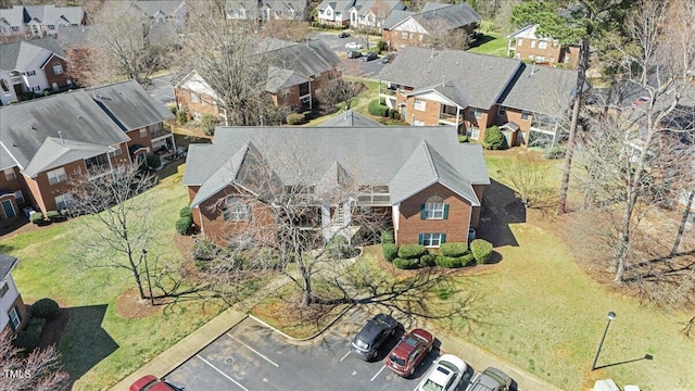 drone / aerial view with a residential view