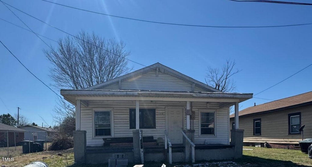 bungalow with a porch