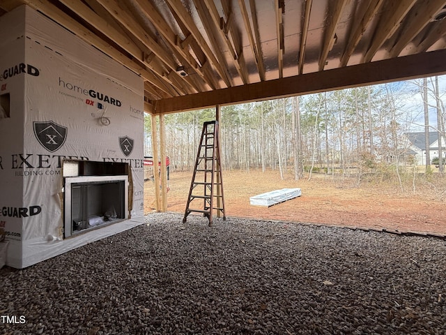 view of entry to storm shelter