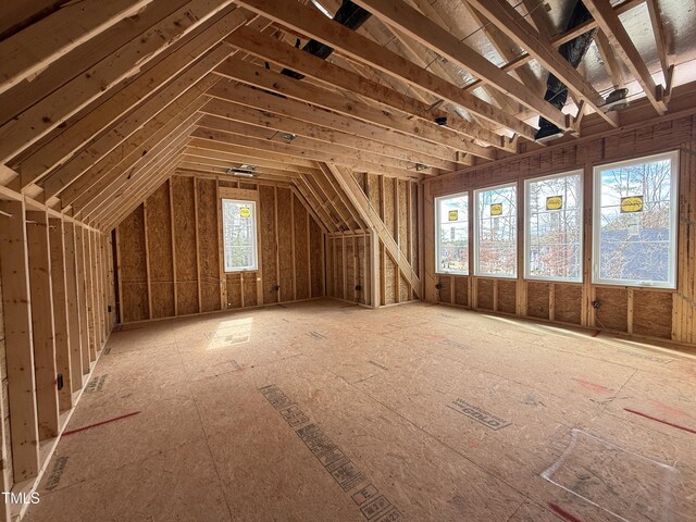 view of attic