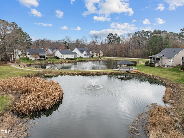 water view featuring a residential view