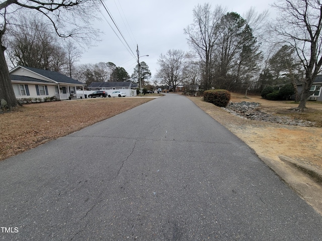 view of road with street lights