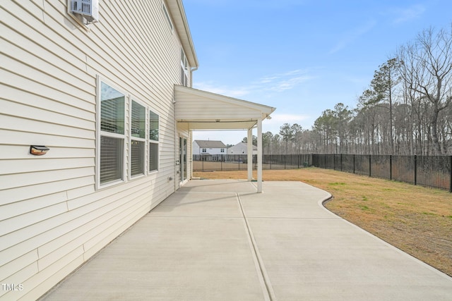 view of patio / terrace with a fenced backyard