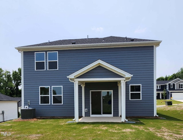 28 Longdale Dr, Graham, NC 27253 - rear view of property with a patio and a lawn