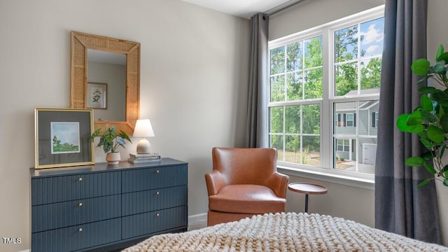 bedroom featuring multiple windows