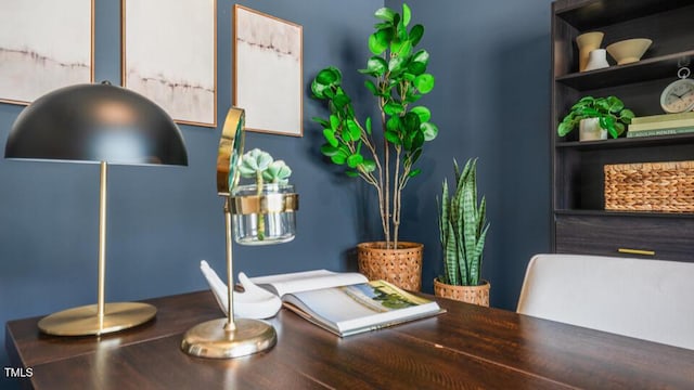 dining area with built in features