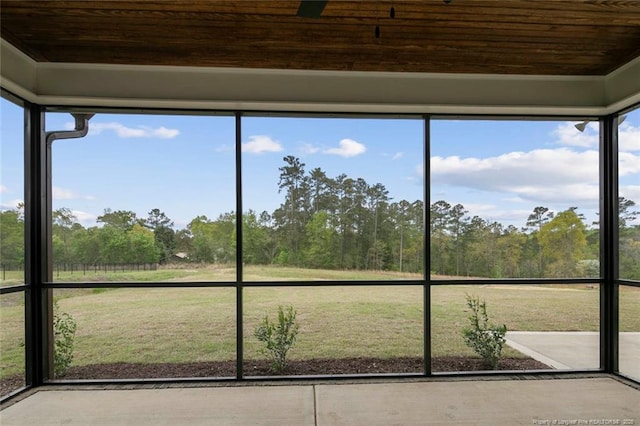 unfurnished sunroom with plenty of natural light