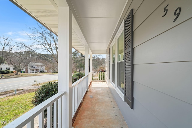 balcony with a porch