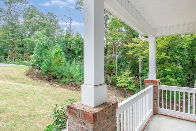 view of patio / terrace featuring a porch