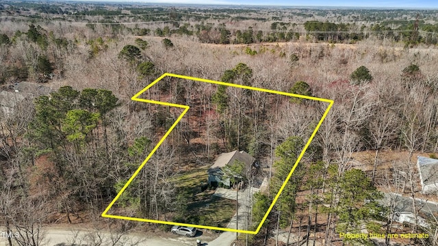 aerial view with a view of trees