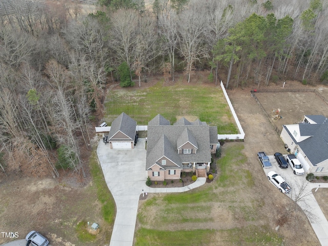 birds eye view of property