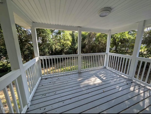 view of deck