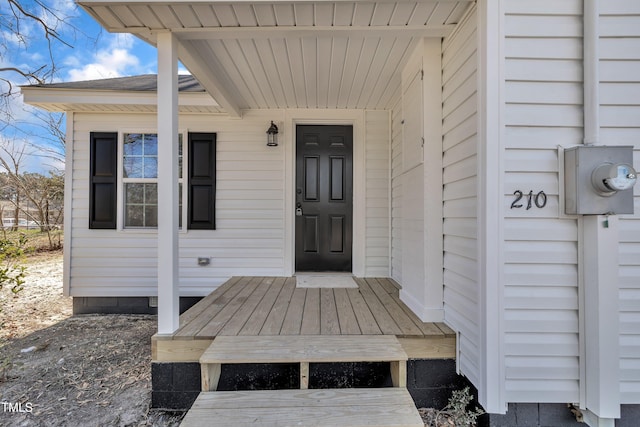 view of entrance to property