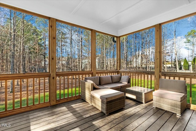 view of sunroom / solarium