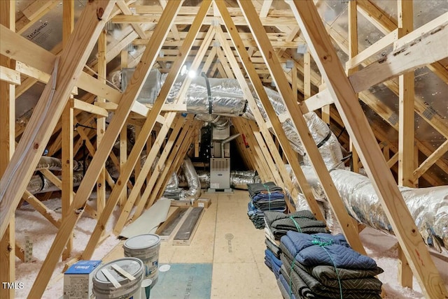 view of attic