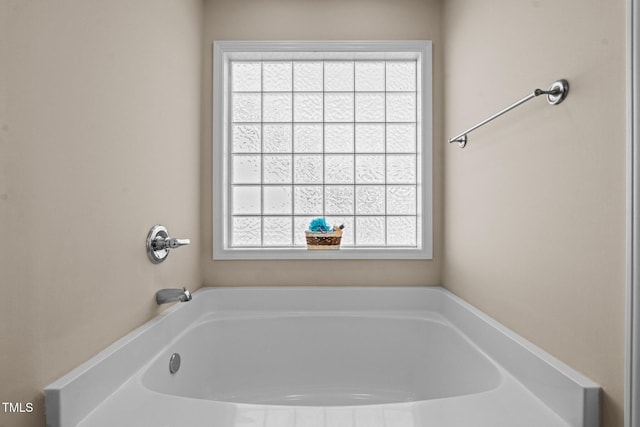 full bath featuring a garden tub