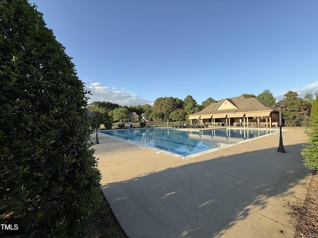 pool featuring a patio