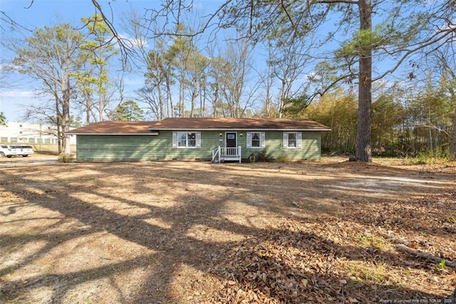 view of ranch-style house