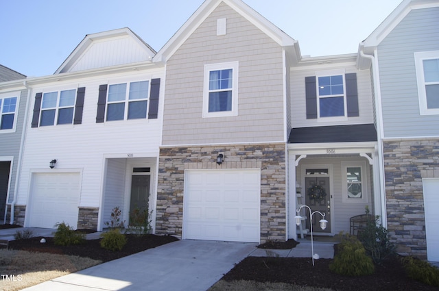 multi unit property with an attached garage