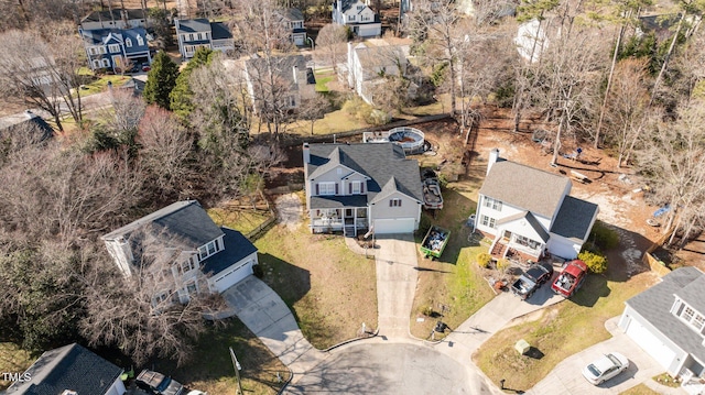 bird's eye view featuring a residential view