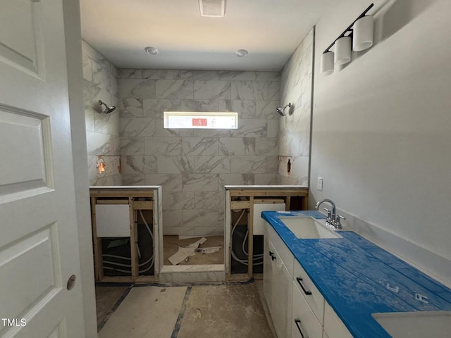247 Meadowbark Bnd Unit 29, Garner, NC 27529 - full bathroom featuring walk in shower and vanity