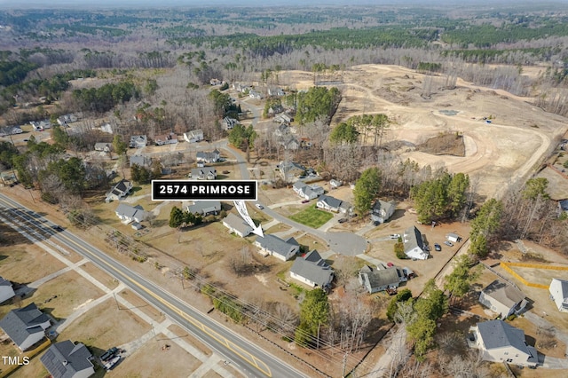 aerial view with a view of trees