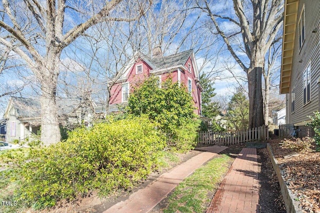 exterior space with fence