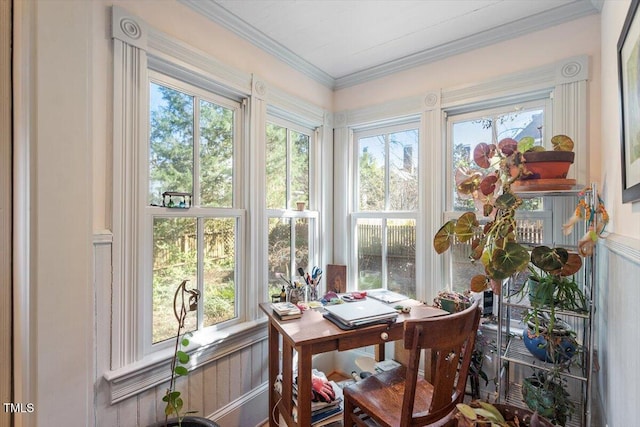 view of sunroom