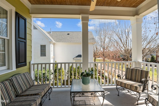 view of balcony