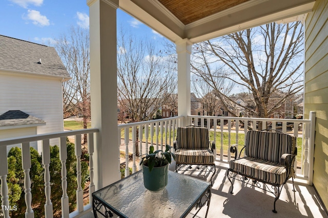 view of balcony