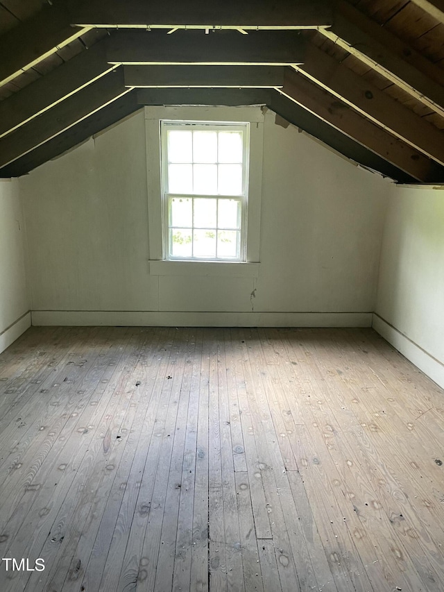 view of attic