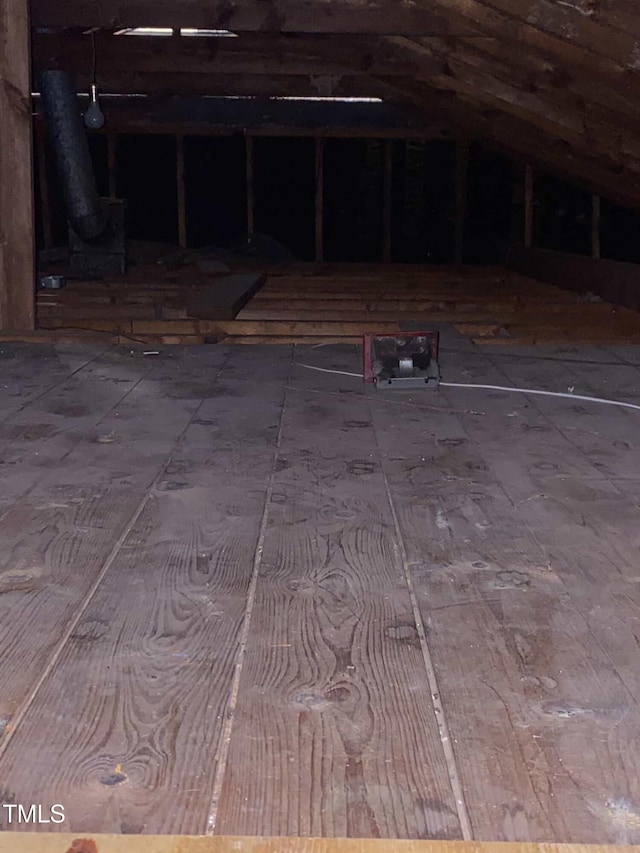 view of attic