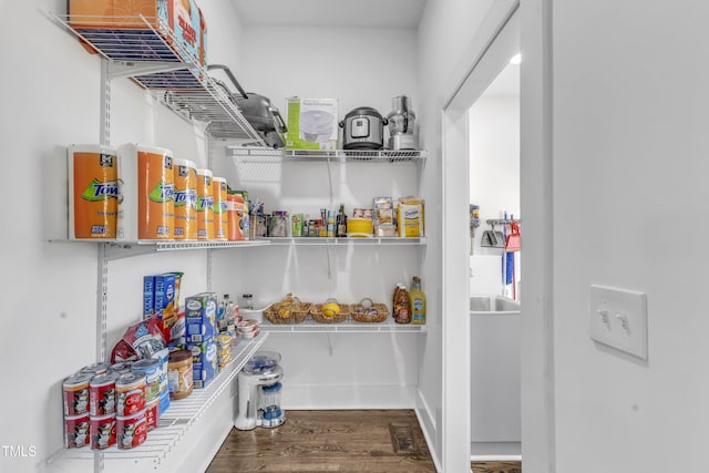 pantry featuring visible vents